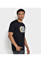 Men's Black Crew Neck Tee - 3