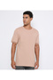 Men's Brown Crew Neck Tee