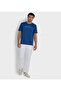 Men's Blue Crew Neck Tee - 5