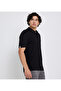 Men's Black Pique Polo - 3
