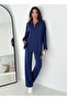 Women's Zippered Relaxed Fit 2-Piece Tracksuit Set - Casual and Stylish Combination - 2