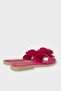 Women's Rose Flower Gift Bundle Dowry Slippers Fuchsia - 5