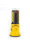 LED Spotlight Torch with 180° Rotating Head, Foldable Stand, Dual Control Buttons, Yellow and Black - 3