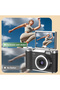 4K Digital Camera, 48MP, Flip Screen Display, 16x Digital Zoom Lens, White - 2