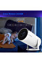 Smart Mini Projector, 2.4G+5G Wireless, Home Theatre Projector with USB Ports, White - 4