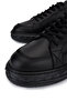 Men's Genuine Leather Black Leather Sneakers & Sports Shoes - 4