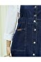 Buttoned Denim Salopet with Double Pockets - Navy - 4