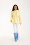 Thessaloniki Knitted Yellow Oversize Knitwear Women's Long Sweater - 7