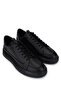 Men's Genuine Leather Black Leather Sneakers & Sports Shoes - 3
