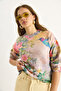 Women's Pink Blue Patchwork Knitwear Sweater 20234237 - 2