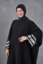 Ferace Abaya with Sequin Stripe Details on the Sleeves, Sizes 40-56. - 6