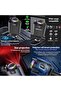 5-in-1 Car Charger with Air Freshener, Star light, Retractable Cables USB-C & iOS, 3 Perfume Bottle - 5