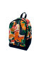 Orange Abstract Patterned Waterproof Large Internal Volume Backpack