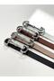Women's Design Buckle Thin 4-Piece Set Belt 1St Quality Material Pants Belt,Dress Belt,Jacket Belt - 4