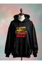 No Fear Cotton 3 Thread Oversize Black Sweatshirt