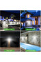 Projector 100 Leds Solar Powered Solar Lamp with Light Sensor () - 3