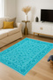 سجادة ديكور حديثة بنمط تقليدي باللون الفيروزي من موسو mosso520turquoise - 4