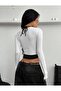 Y2K Snapfit Body Snap Detailed Long Sleeve Full Crop - 3