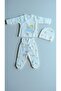 3-Piece Baby Bedding Set 0-3 Months 100% Cotton with Own Gloves and Cute Patterns - 2