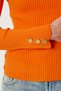 Women's Orange Button Detailed Ribbed Knitwear Sweater Ki̇00166 - 5
