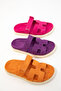 Fuchsia Suede Women's Slippers 20697 - 2