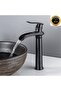 Bathroom Sink Faucet Matte Black Copper Striped Color New Style Model Imported with 7 Year Warranty