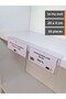 50 Pieces Adhesive Label Holder Profile 20X4 cm Shelf Front Label Holder Profile Product Name Price Label Holder