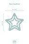 Silicone Teether Star Spring Green - 2