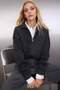 Antrasit Oversize/Geniş Kalıp Fermuarlı Taş İşleme Detaylı Kalın Örme Sweatshirt TWOAW26SW00040