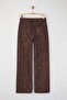 Kahverengi Yılan Desenli Yüksek Bel Wide Leg Jeans TWOAW26JE00153 - 7