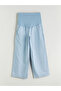 Maternity Wide Leg Jeans with Abdominal Panel for Style Seekers from Uzg Store - 6