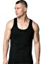 Black Combed Men's Undershirt - 3
