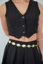 Metal Chain Women's Belt, Dress, Shirt, Pants, Shorts Belt - 3