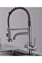 Kitchen Sink Faucet Dual Flow Water Purification Outlet Spiral and Fountain Anthracite 7 Years Warranty Imported - 2