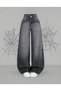 Y2K Recycled Baggy Black Jean Pants
