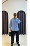 Oversize Striped Shirt - 4