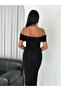 Women's Madonna Collar Sandy Fabric Long Dress Trendy and Stylish - 5