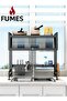 Over-Sink Kitchen Rack with Space-Saving Dish Drying and Storage Organizer with Utensil Hooks