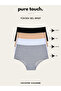 Women's High Waist Panties 7 Pack/Black - White - Nude - Gray - 2