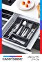 Sliding Cutlery Holder Expandable Measure Adjustable Sliding Slide Drawer Cutlery Holder - 4