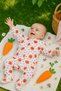 2-Piece Baby Girl Jumpsuit Set with Poppy and Plaid Detail - 4