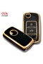 For Volkswagen Uds Golf Caddy Jetta Transporter Box Black Auto Key Controller Case Shell Auto Keychain - 2