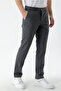 Men's Smoked Polyviscon Trend Plaid Slim Fit Classic Trousers - 4