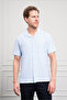 Men's A. Blue Apaş Collar Short Sleeve Shirt - 3