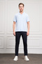 Men's A. Blue Apaş Collar Short Sleeve Shirt - 2