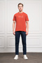Men's Cinnamon Trend Crew Neck Cotton Dynamic Fit T-Shirt - 2
