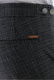 Men's Smoked Polyviscon Trend Plaid Slim Fit Classic Trousers - 5
