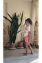 Girl's Shorts Set Self Be Love White Pink - 5