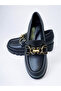Girls' Leather Martinez School Shoes with Helmet Buckle - 3