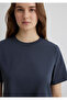 Anthracite Crop Basic T-Shirt Crop / Short Cut 1613072-70763 - 7